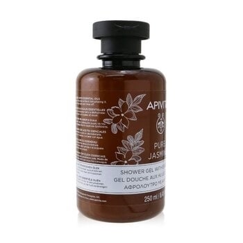 Apivita Pure Jasmine Shower Gel with Essential Oils 250ml/8.45oz Image 2
