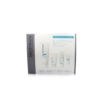 Neostrata Sensitive Skin Antiaging Kit: Restore Cleanser Restore Face Cream Restore Face Serum Restore Eye Cream 4pcs Image 2