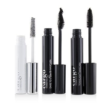 Cargo Mascara Kit: 1x Dare To Flair Mascara 1x Texalash Mascara 1x Swimmables Waterproof Mascara Topcoat 3pcs Image 3