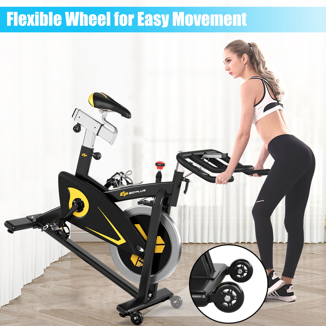 Magnetic Exercise Bike Stationary Belt Drive Indoor Cycling Bike Gym Home Cardio Image 8