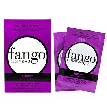 Borghese Fango Essenziali Purify Treatment Sheet Masks 4x25ml/0.83oz Image 2