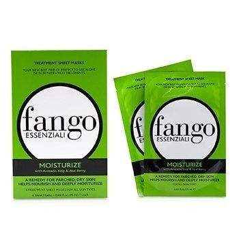 Borghese Fango Essenziali Moisturize Treatment Sheet Masks 4x25ml/0.83oz Image 2