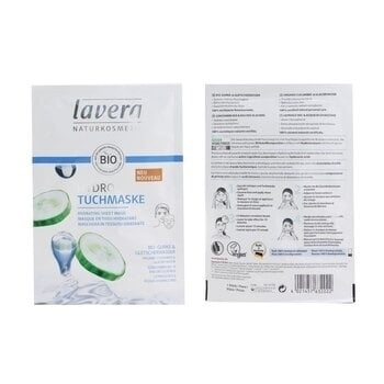 Lavera Sheet Mask - Hydrating (With Organic Cucumber and Glacier Water) 1sheet Image 3