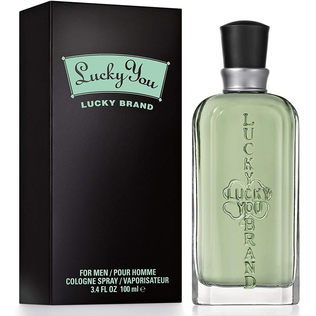 Lucky You Cologne Spray For Men Day or Night Casual Scent with Bamboo Stem Fragrance Notes 3.4 oz Image 1