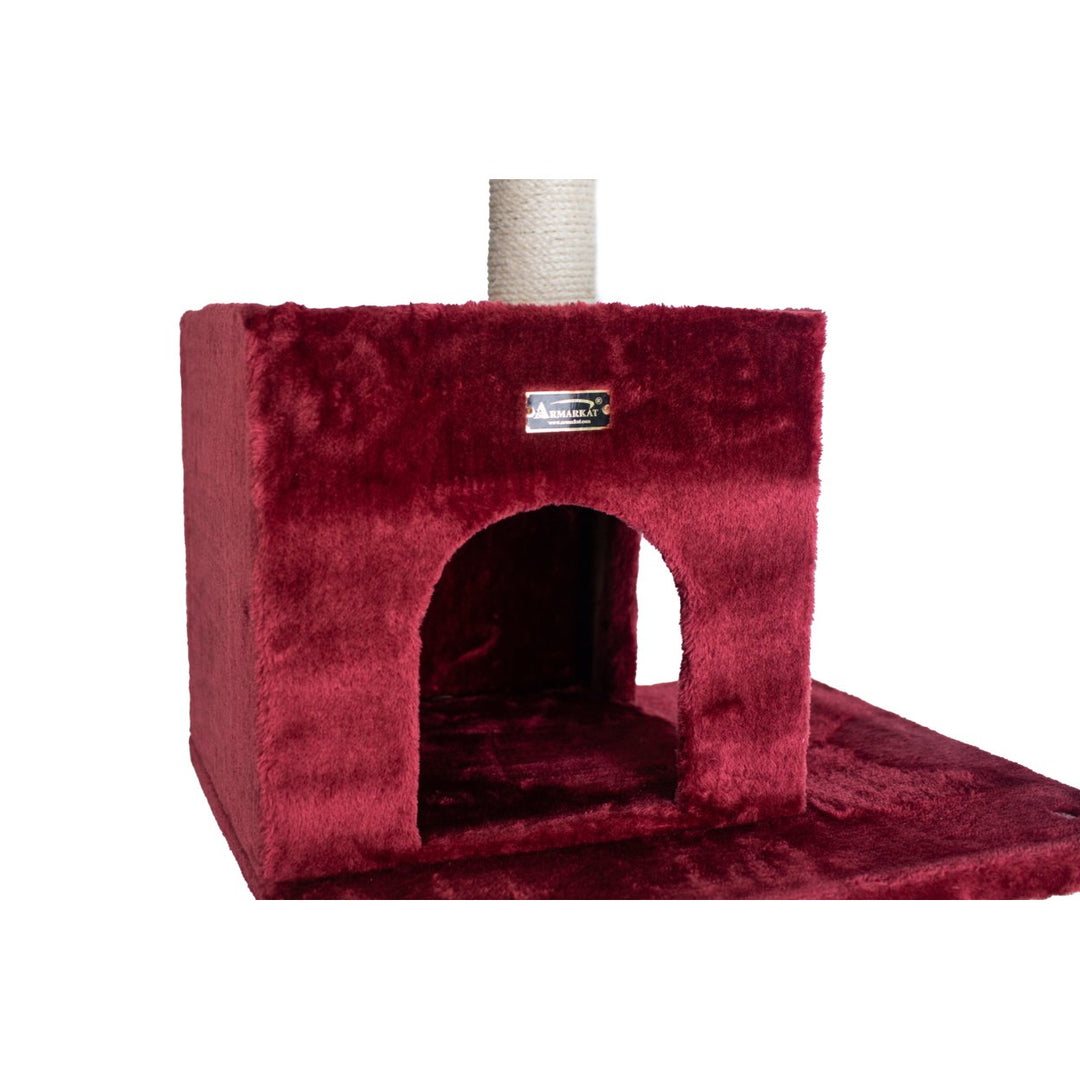 Armarkat Real Wood Classic Cat Tree Model A6902B Classic Model A6902 Burgundy Image 4