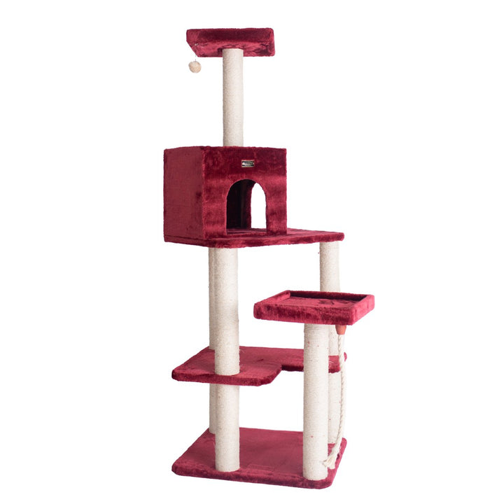 Armarkat Real Wood Classic Cat Tree Model A6902B Classic Model A6902 Burgundy Image 6