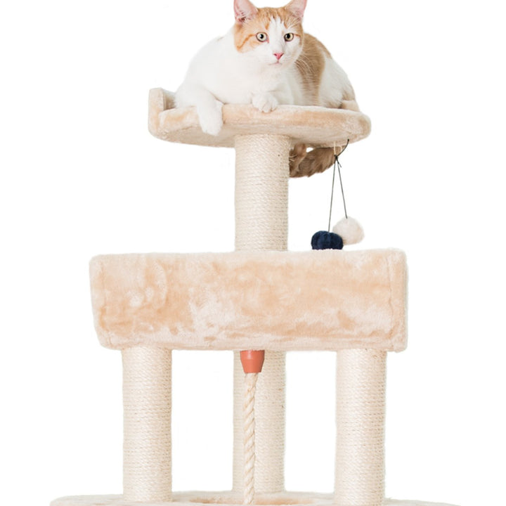 Armarkat Cat Tree Model A5806 Beige Multi Level Wood Furniture 58 Inches Image 4