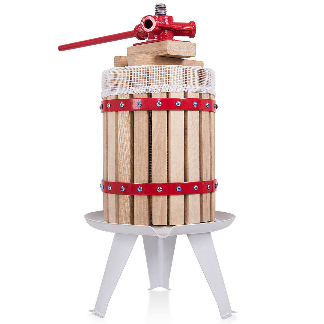 1.6 Gallon Fruit Wine Press Cider Apple Grape Crusher Juice Maker Tool Wood Image 1