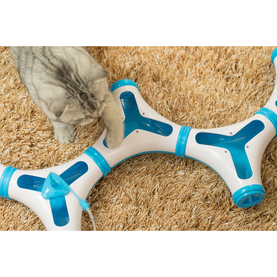 Configurable Interactive Cat Toy Spring Feather Teaser Safe Plastic Multi-Shape Image 3