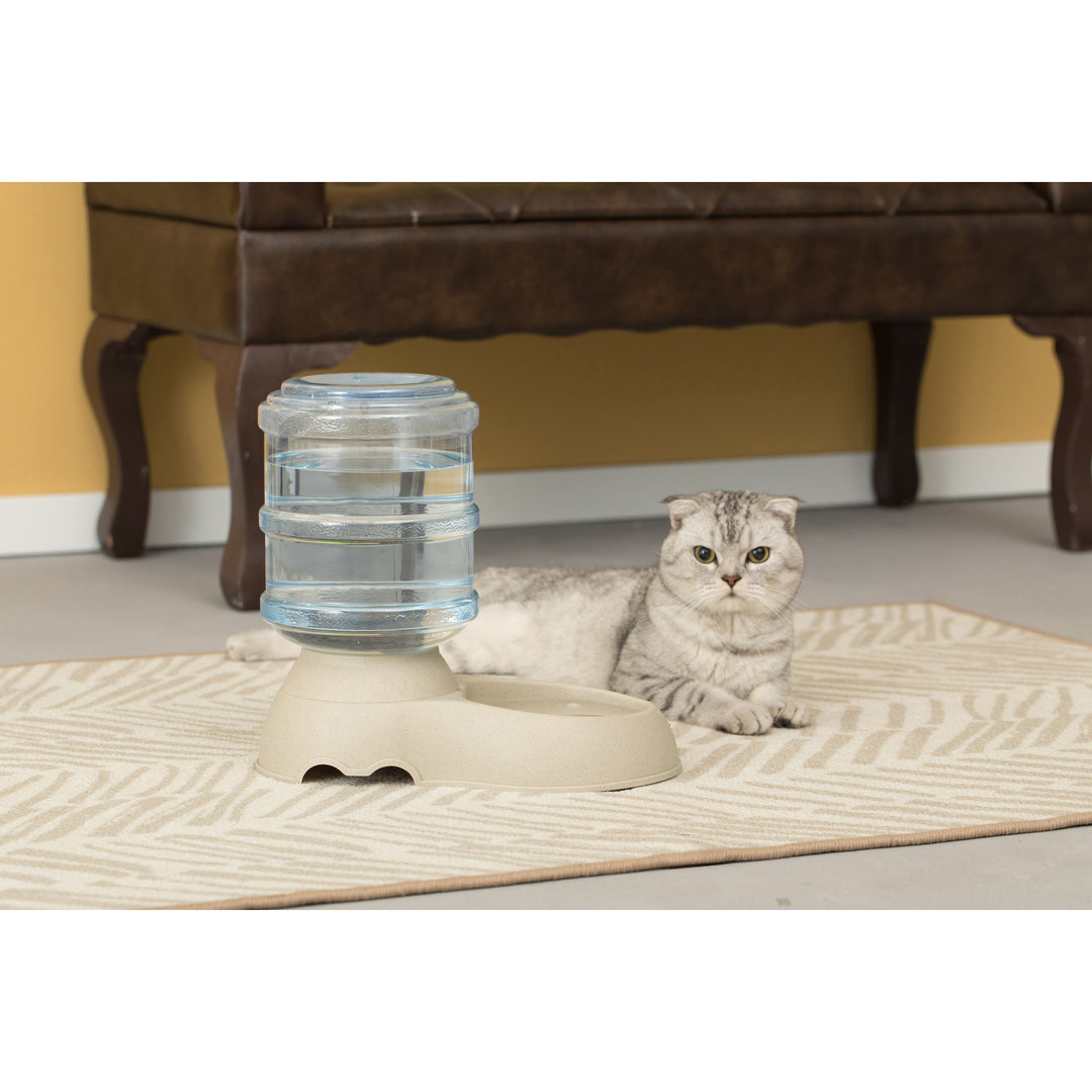 Automatic Self Dispensing Gravity Pet Feeder and Waterer for Cats and Dogs Image 3