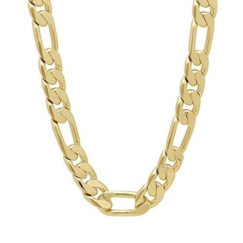 Men Figaro Link Chain 14K Gold Filled Image 1