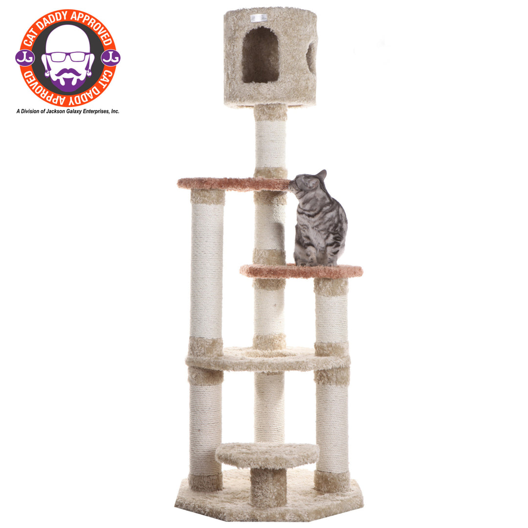 Armarkat Cat Climber, Real Wood Cat Junggle W Sisal Carpet, Jackson Galaxy Approved Image 1