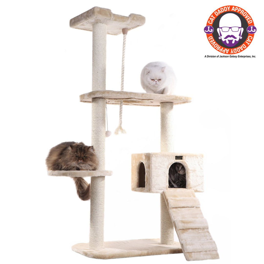 Armarkat Real Wood Classic Cat Tree Model A5801BeigeClassic Model A5801 Image 1