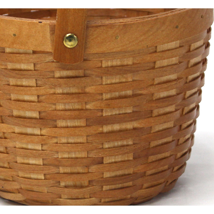 Small Wood Chip Apple Picking Basket Image 3