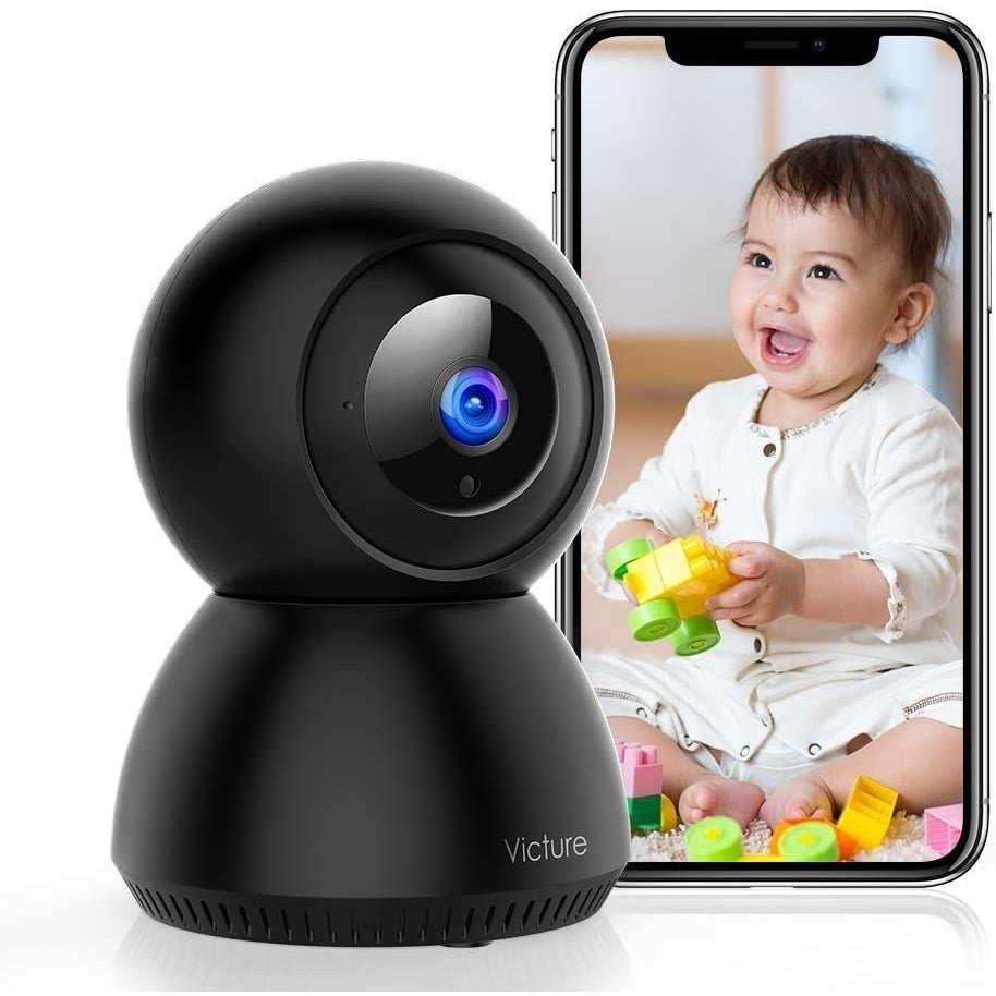 Victure 1080P Wi-Fi Camera Wireless Home Security Camera Indoor Sound Detection Motion Tracking Motion Detection Two-Way Image 1