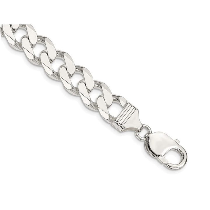 Sterling Silver Mens Curb Chain Bracelet 8 Inches (11mm) Image 4