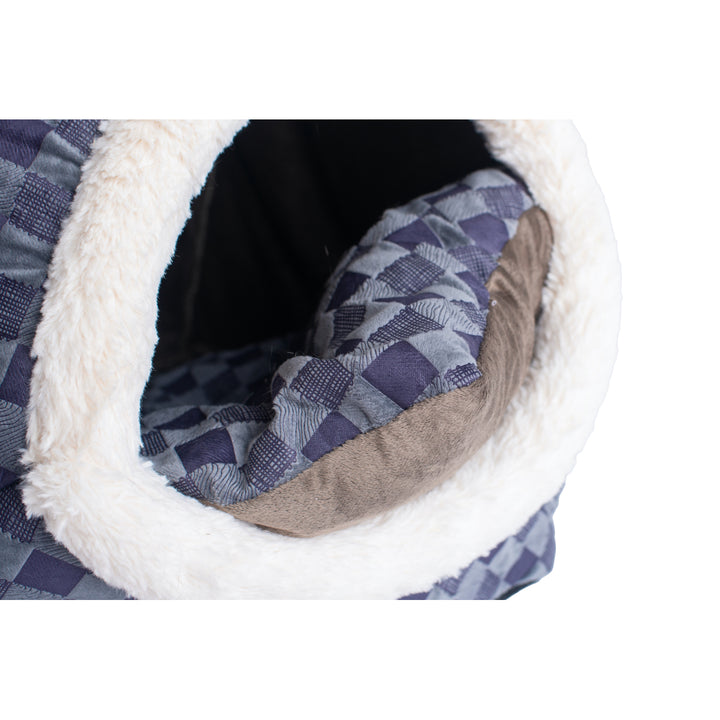 Armarkat Cat Bed Model C44Blue Checkered Image 4