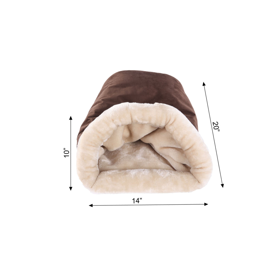 Armarkat Cat Sleep Bed Soft Enclosed Bed For Indoor Pets C15 Mocha Image 2