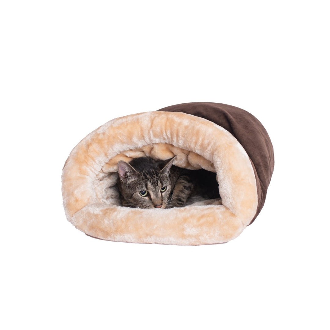 Armarkat Cat Sleep Bed Soft Enclosed Bed For Indoor Pets C15 Mocha Image 3
