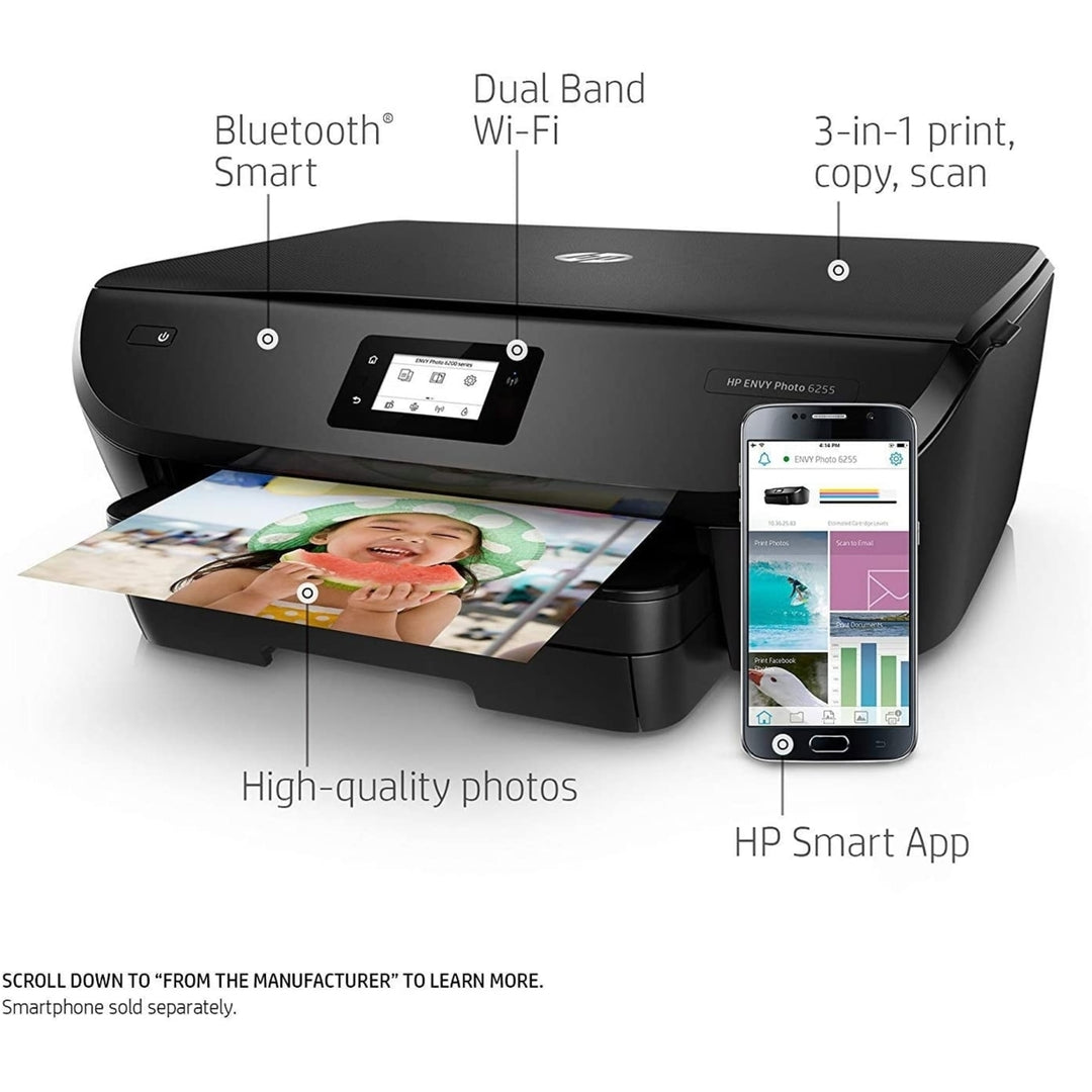 HP ENVY Photo 6255 Wireless All-in-One Printer Image 1