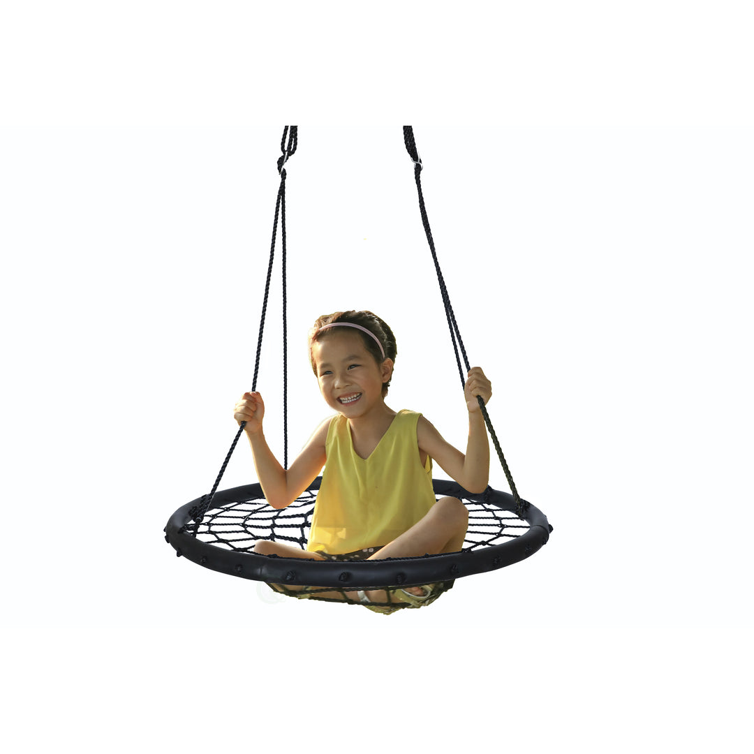 Round Net Tree Swing with Hanging Ropes Image 1