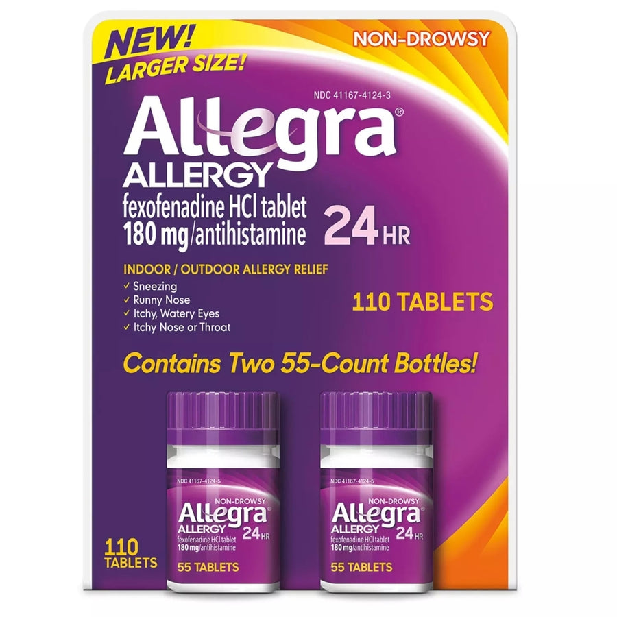 Allegra 24 Hour Allergy Relief 180mg (110 Count) Image 1