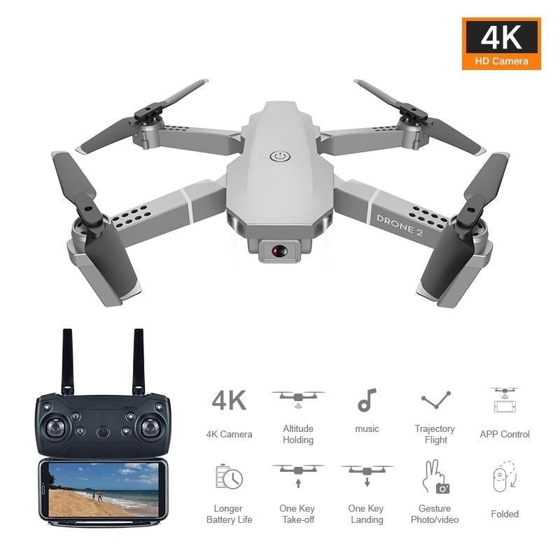 4K WIFI 720P 1080P FPV Drone HD wide angle video live Recording Quadcopter Height To maintain Drone Camera Toys Image 1