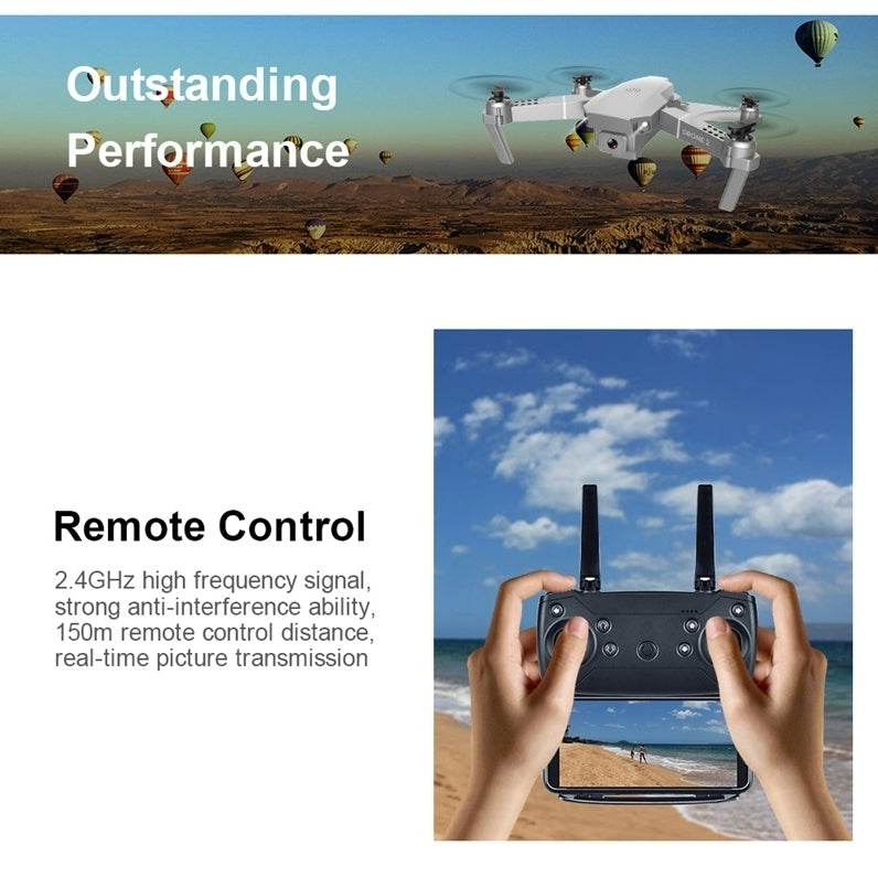 4K WIFI 720P 1080P FPV Drone HD wide angle video live Recording Quadcopter Height To maintain Drone Camera Toys Image 4