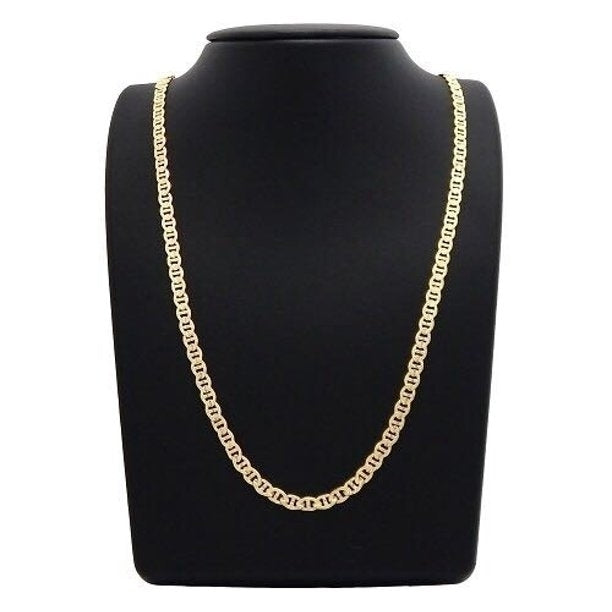 Flat Mariner Mariner Chain Necklace Unisex 14k Gold Filled High Polish Finsh Image 2