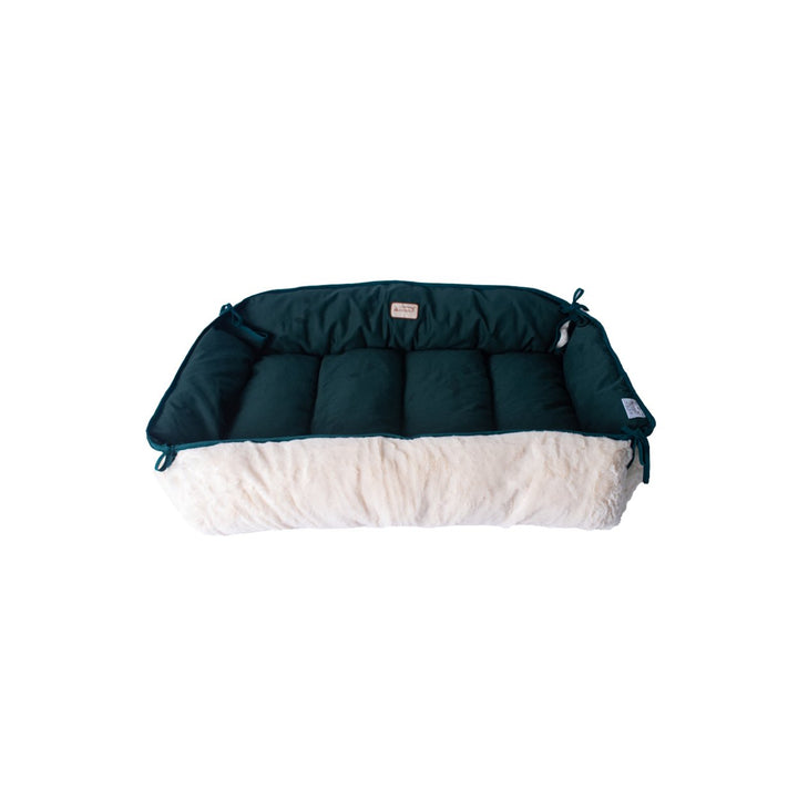 Armarkat Model D04 Extra Large Green and Ivory Pet Bed and Mat Image 4