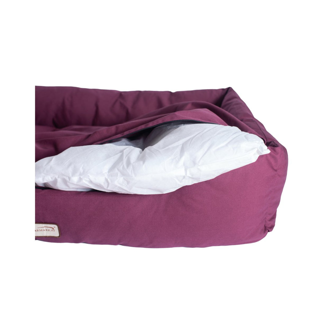 Armarkat Model D01FJH-M Medium Burgundy Bolstered Pet Bed Image 4