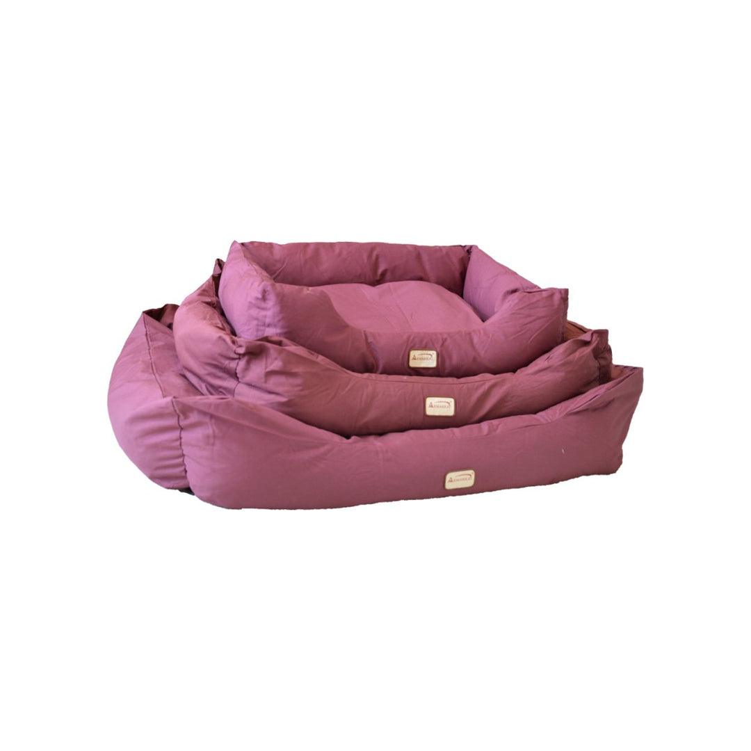 Armarkat Model D01FJH-M Medium Burgundy Bolstered Pet Bed Image 6
