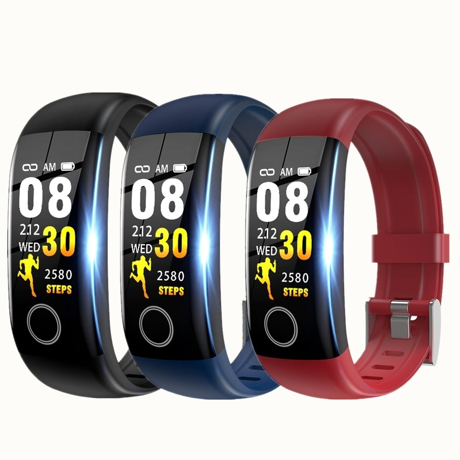 0.96" Screen Smart Wristband Blood Pressure Heart Rate Monitor Fitness Activity Tracker Smart Band Image 1