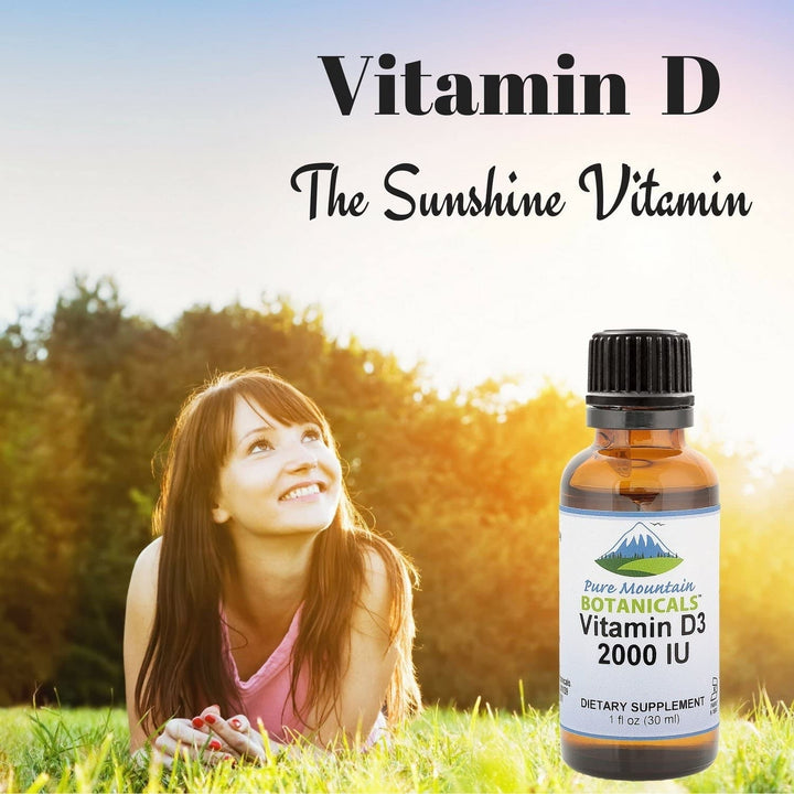 Flavored Vitamin D Drops  Mint Flavored Liquid Vitamin D3-2000iu per Serving - 1oz Bottle Image 4