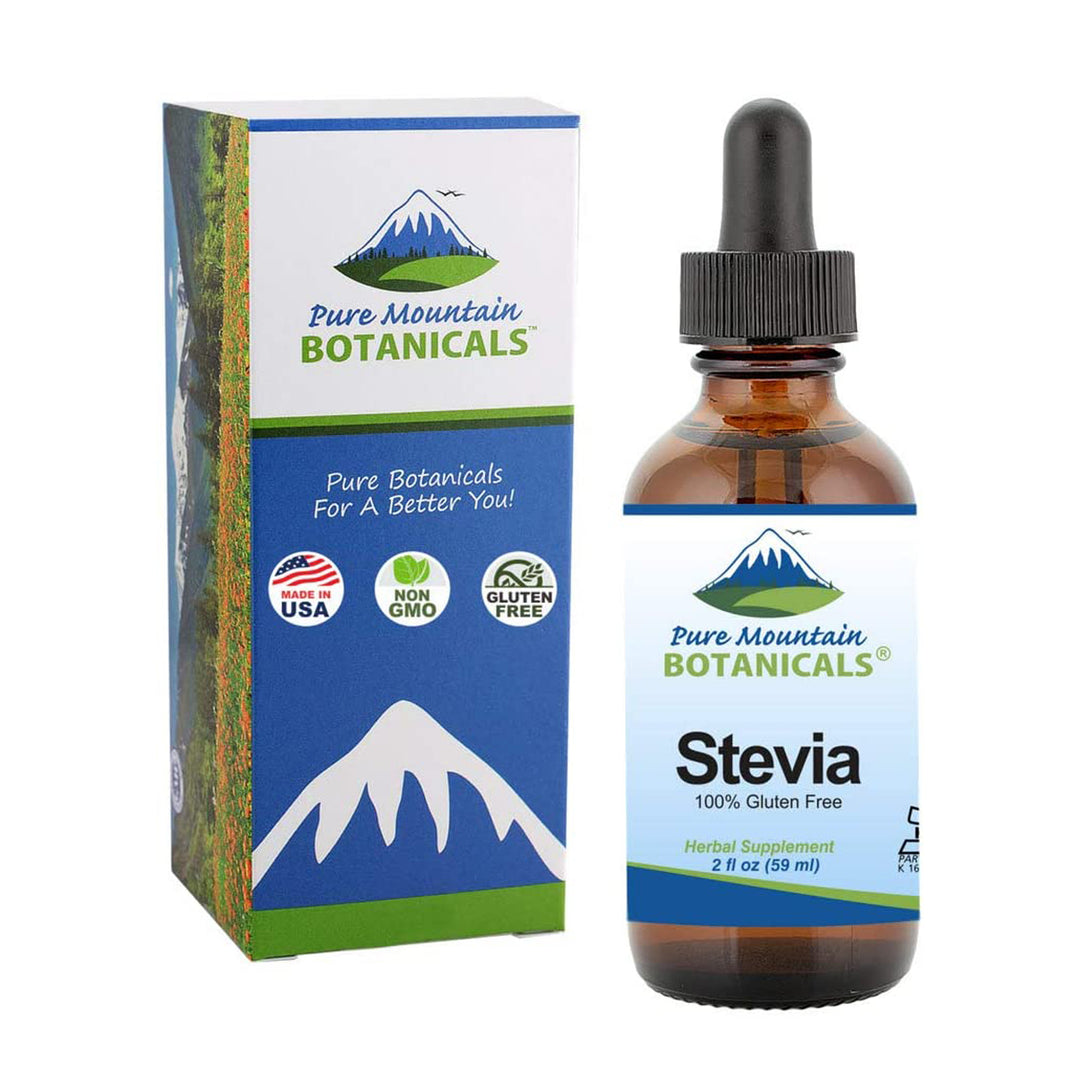 Liquid Stevia Drops  Alcohol Free and Kosher Sugar Substitute - 2oz Glass Bottle Image 3