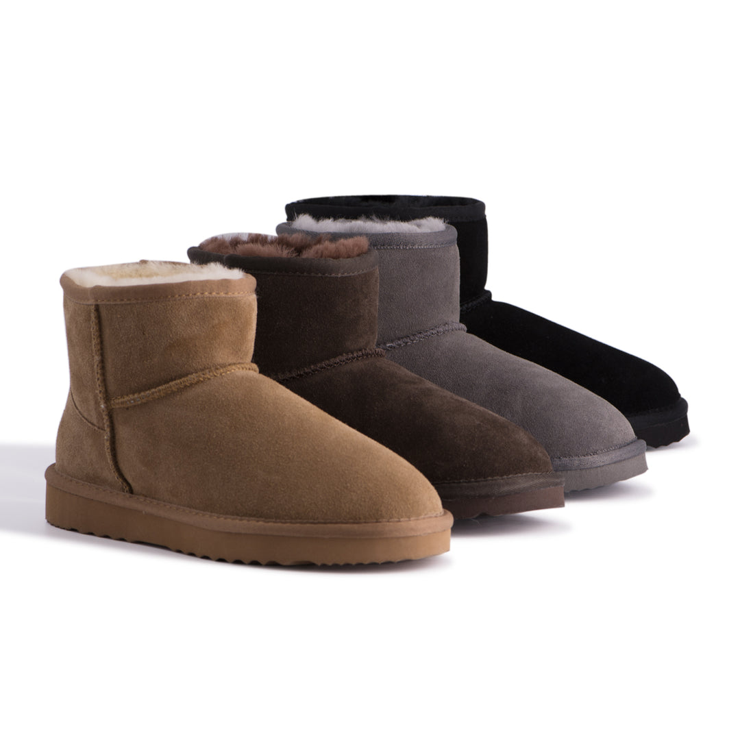 Aus Wooli Australia Water-Resistant Unisex Genuine AU Sheepskin Short Ankle Boots Image 1