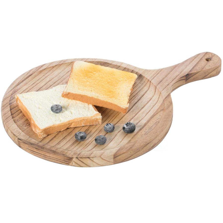 Wooden Round Shape Serving Tray Display Platter Image 1