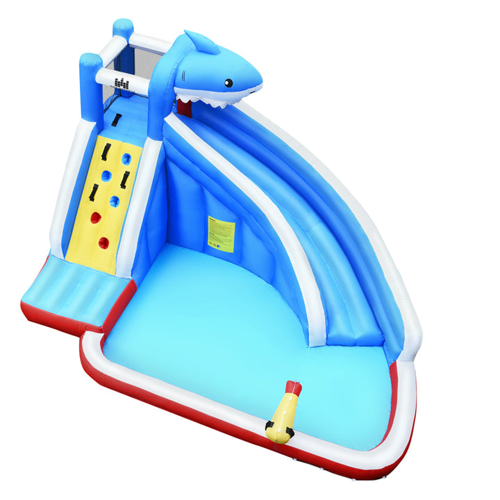 Inflatable Water Park Bounce House Slide Shark with/without Blower Image 1