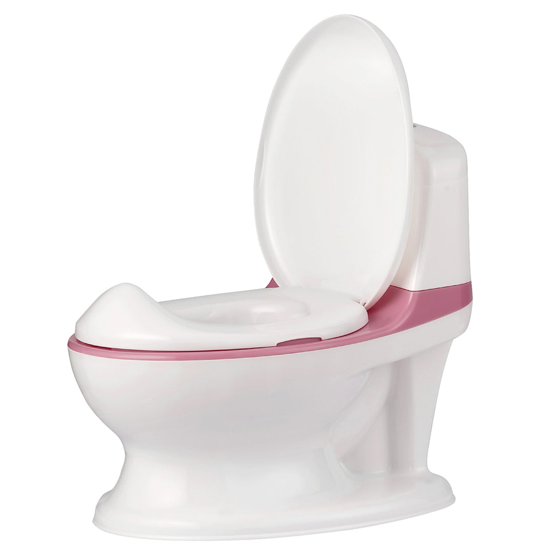 Realistic Potty Training Toilet Kids Toddlers w/ Flush Sound Blue/Gray/Pink Image 1