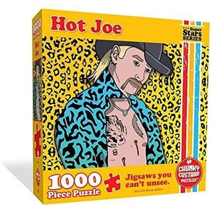 Hot Joe Tiger King Jigsaw Puzzle 1000ct Piece Premium Quality Pop Culture Chunky Custard Puzzles Image 1