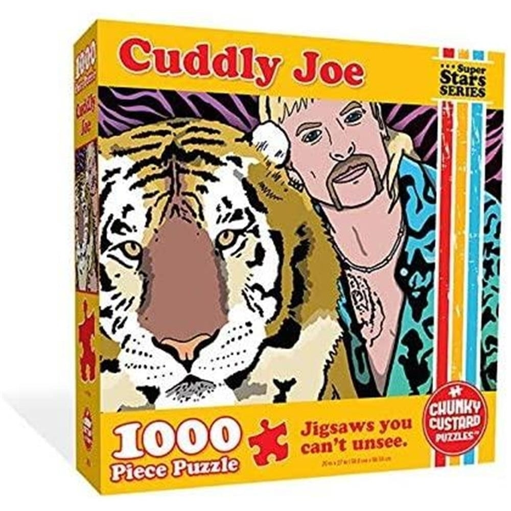 Cuddly Joe Tiger King Jigsaw Puzzle 1000ct Piece Pop Culture Premium Quality Chunky Custard Puzzles Image 1