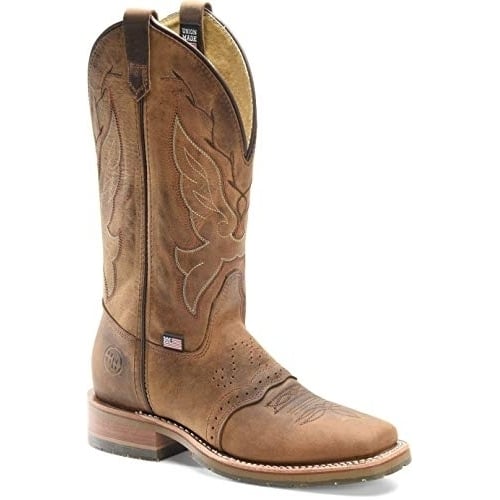 Double-H Boots - Womens - Charity TAN/BLUE Image 1