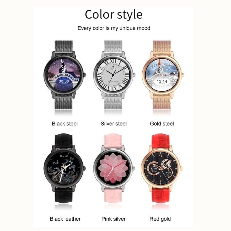 Ultra Thin Smart Watch Full Touch Screen Bluetooth Sports Tracker Fitness Watch Smartwatch For Android IOS Image 2