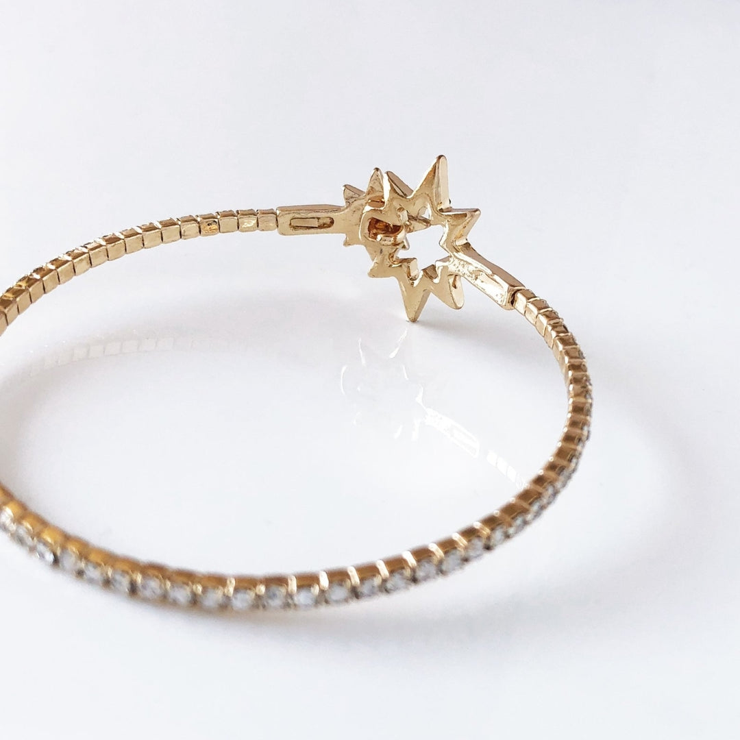 Crystal Starburst Bangle Image 3