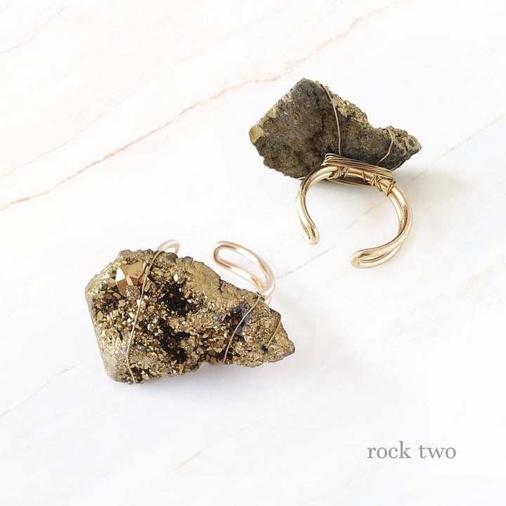 Natural Crystal Rock Ring Image 4