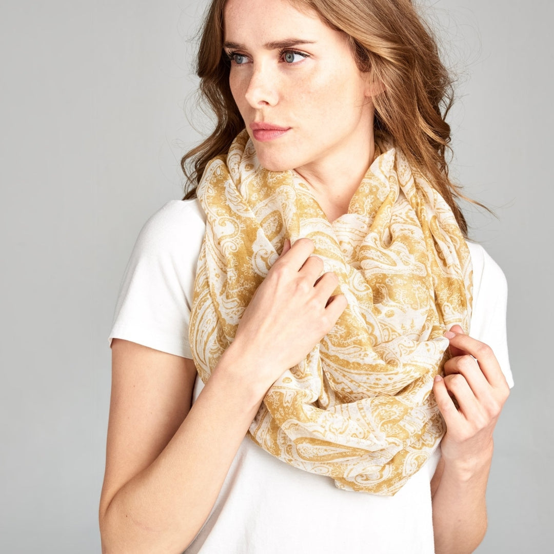 Simply Paisley Infinity Scarf Image 3