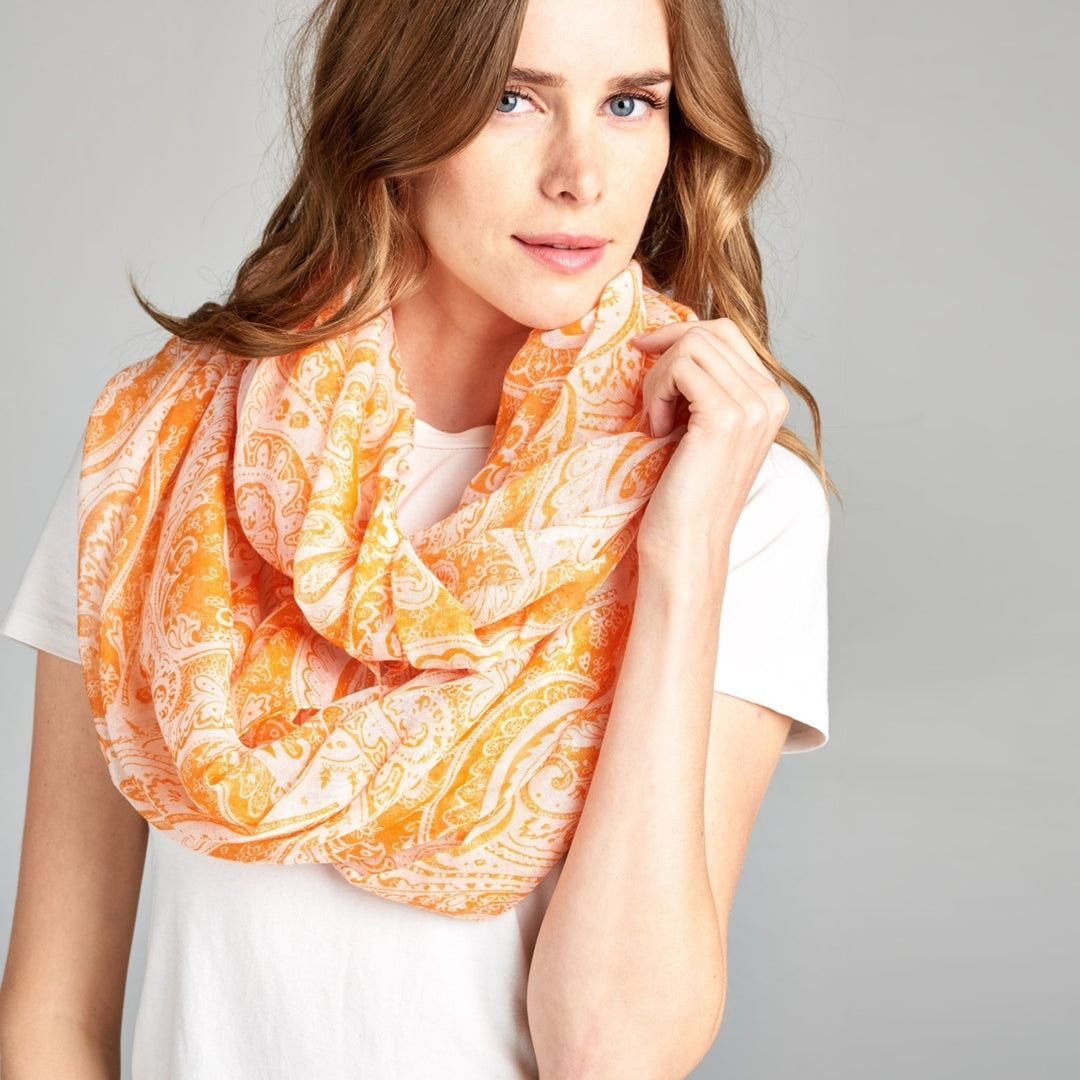 Simply Paisley Infinity Scarf Image 4