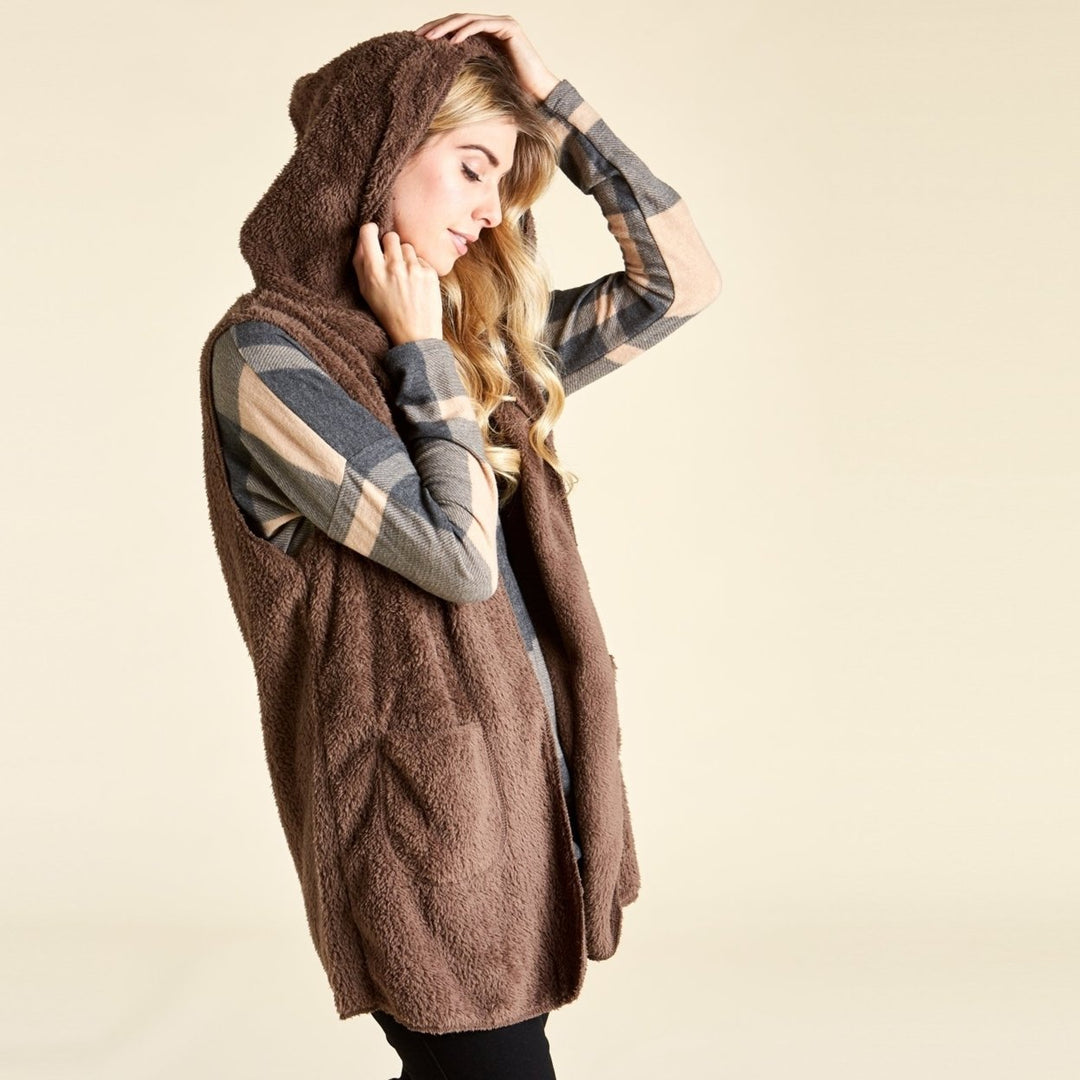 Soft Caress Hooded Vest Image 4