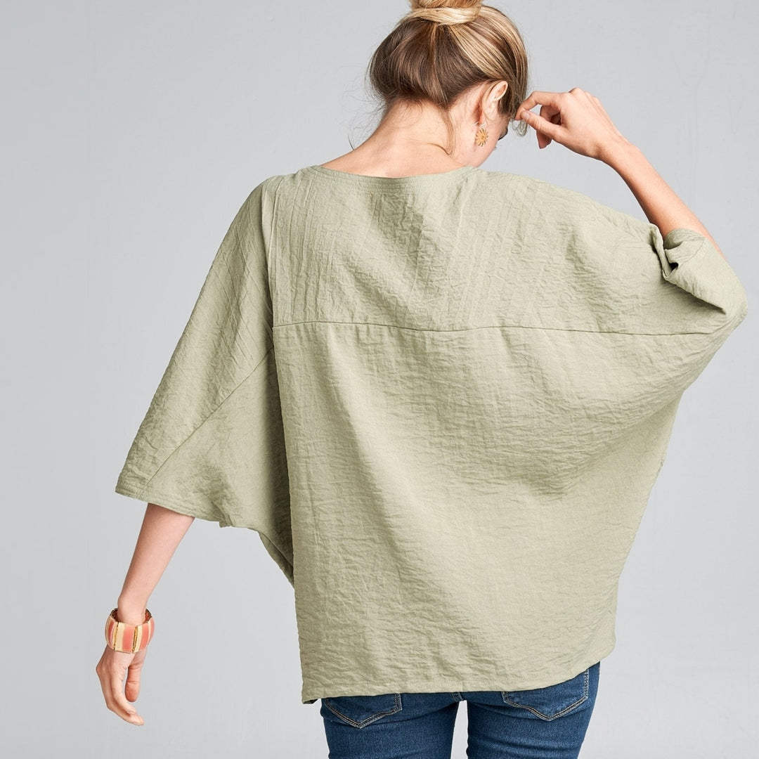 Tucked Kimono Top Image 6