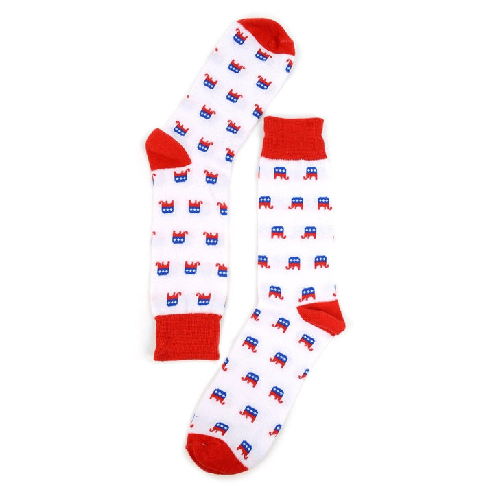 Mens Republican Elephant Novelty Dress Socks Image 4